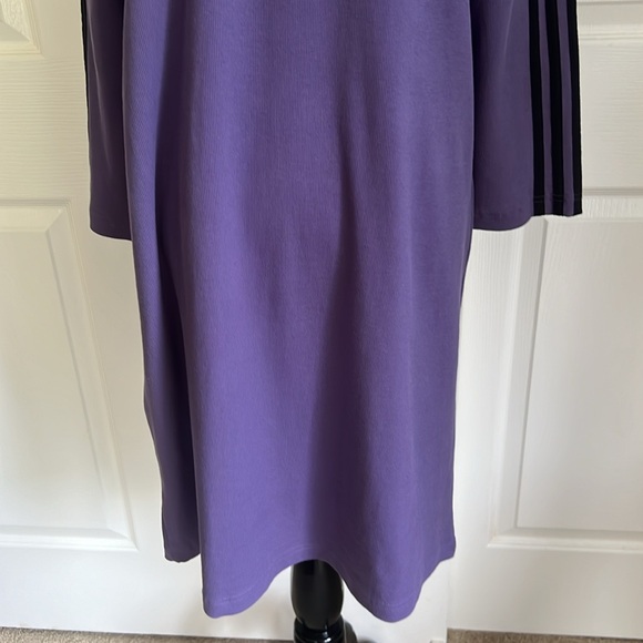 NWT Adidas Moment Athletic Dress Tech Purple and Black Three Stripes Womens XL - Picture 4 of 16